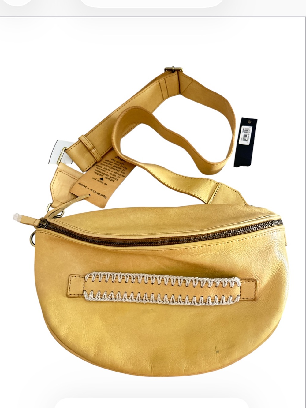 Latico Solstice Leather Fanny Pack in Honey